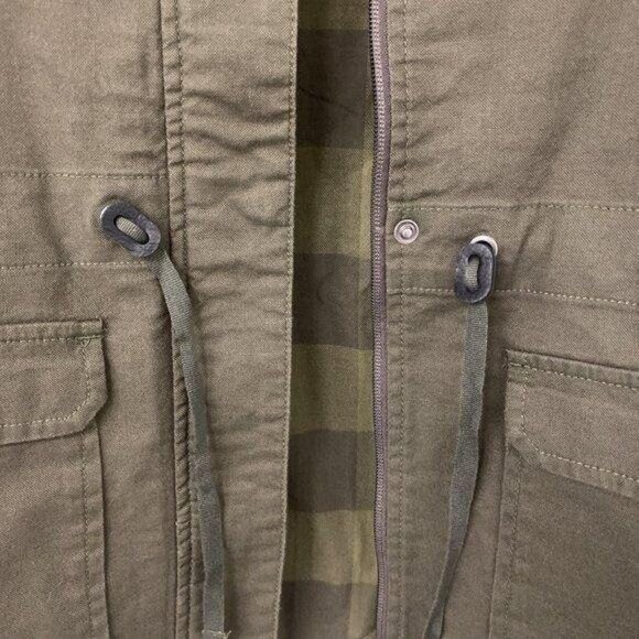 The North Face Contrast Plaid Hunter Green Jacket - Picture 6 of 6
